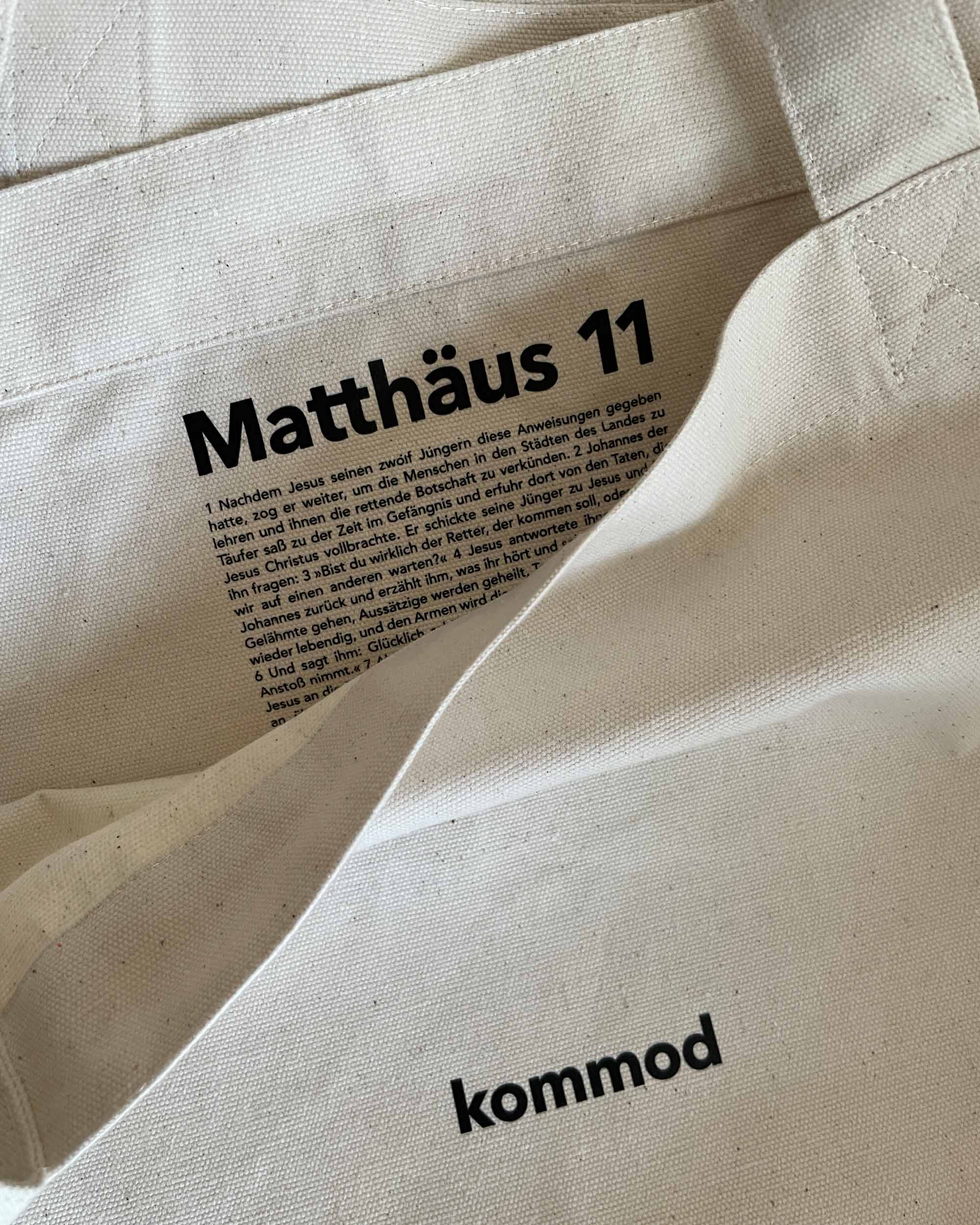 kommod / stofftasche / matthäus 11