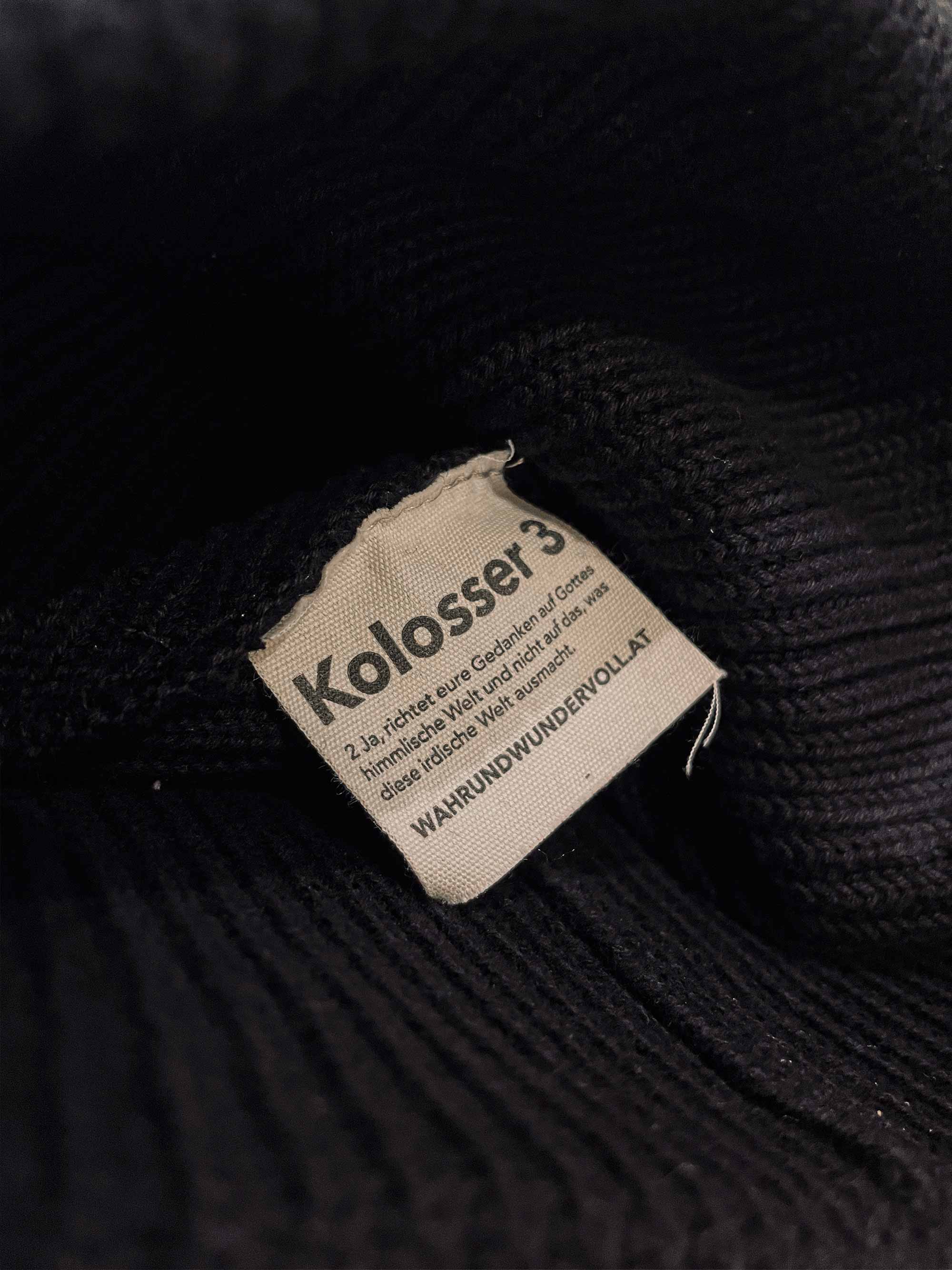 fisherman beanie / kolosser 3 / schwarz