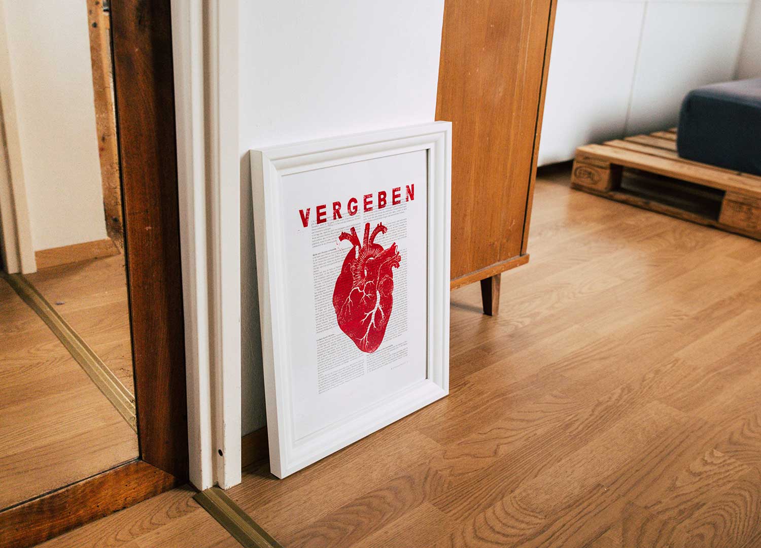 Vergeben / Linoldruck / Kolosserbrief 3