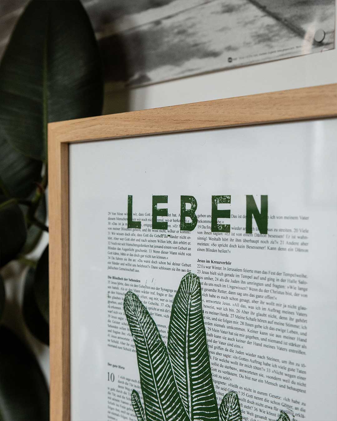 Leben / Linoldruck / Johannes 10