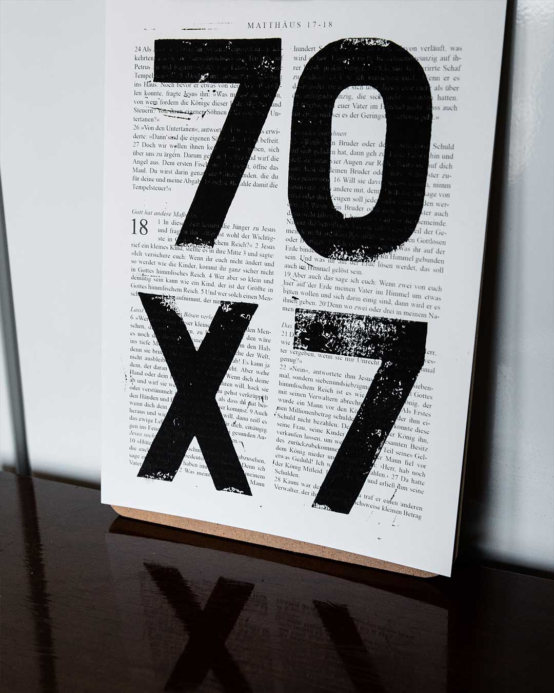 70x7 / Linoldruck / Matthäus 18